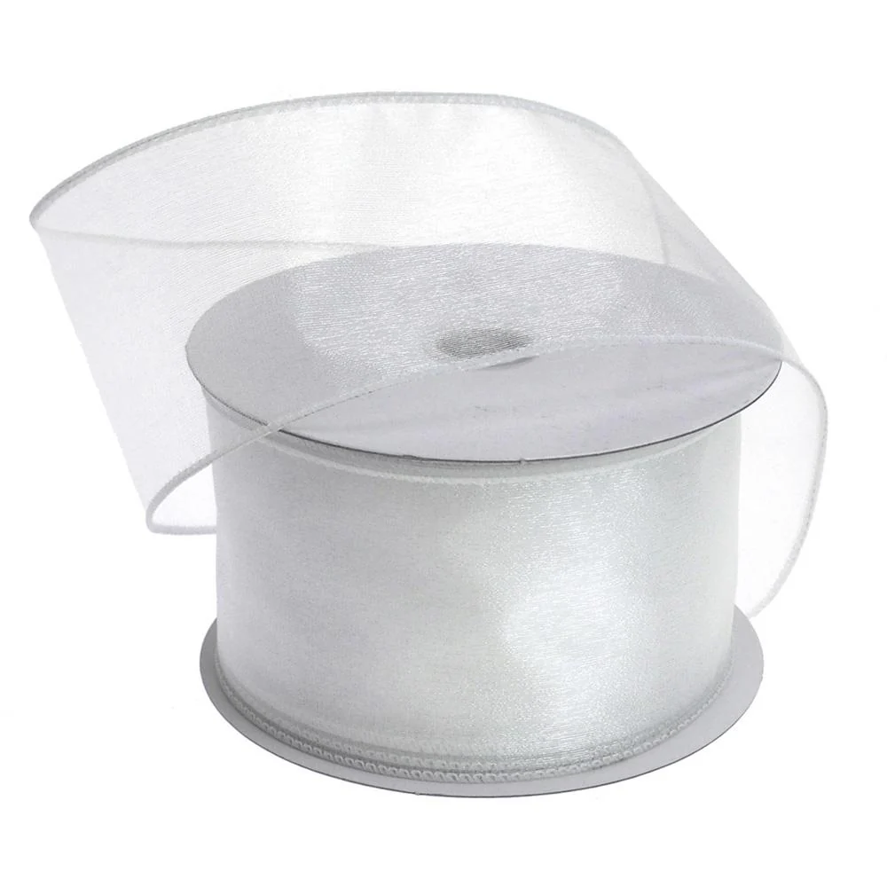 Sheer Chiffon Ribbon Wired Edge, 2-1/2-Inch, 25 Yards - Image 41