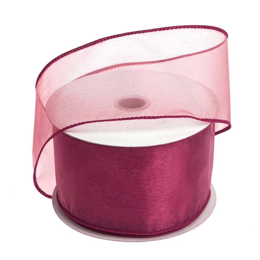 Sheer Chiffon Ribbon Wired Edge, 2-1/2-Inch, 25 Yards - Image 7