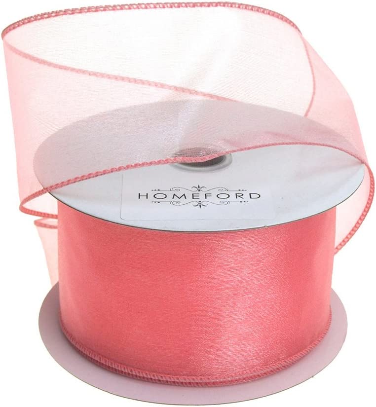 Sheer Chiffon Ribbon Wired Edge, 2-1/2-Inch, 25 Yards - Image 9