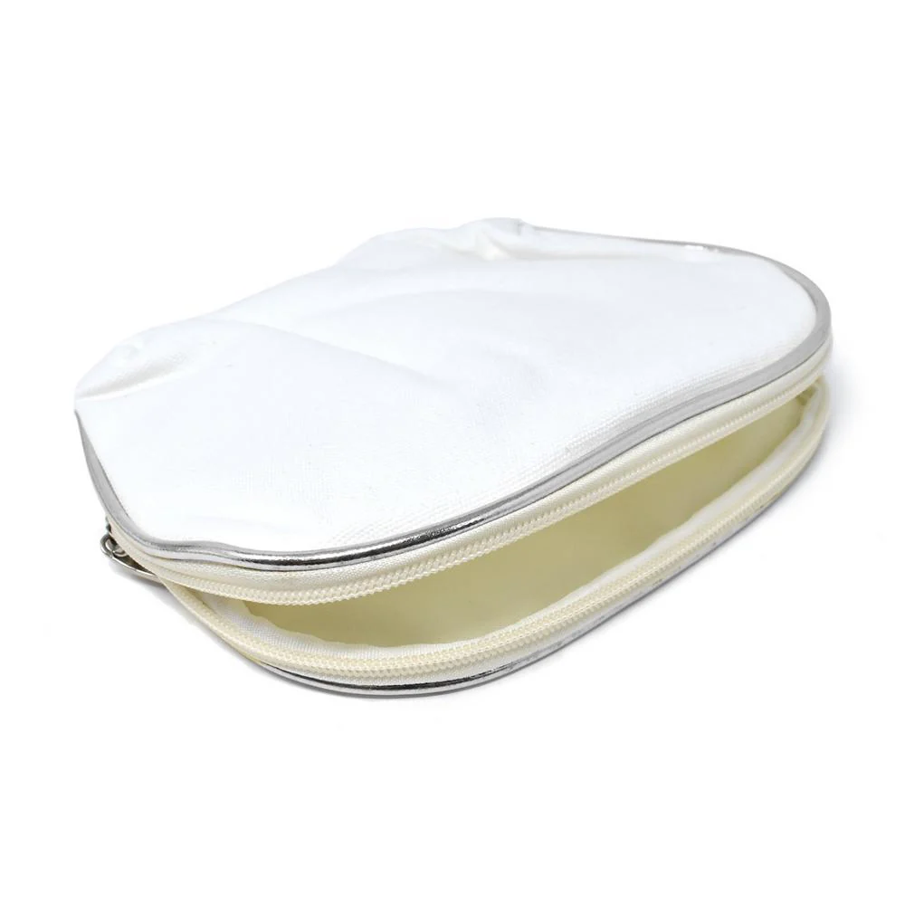 Cotton Muslin Shell Cosmetic Makeup Bag, 6-1/2-Inch - Image 3