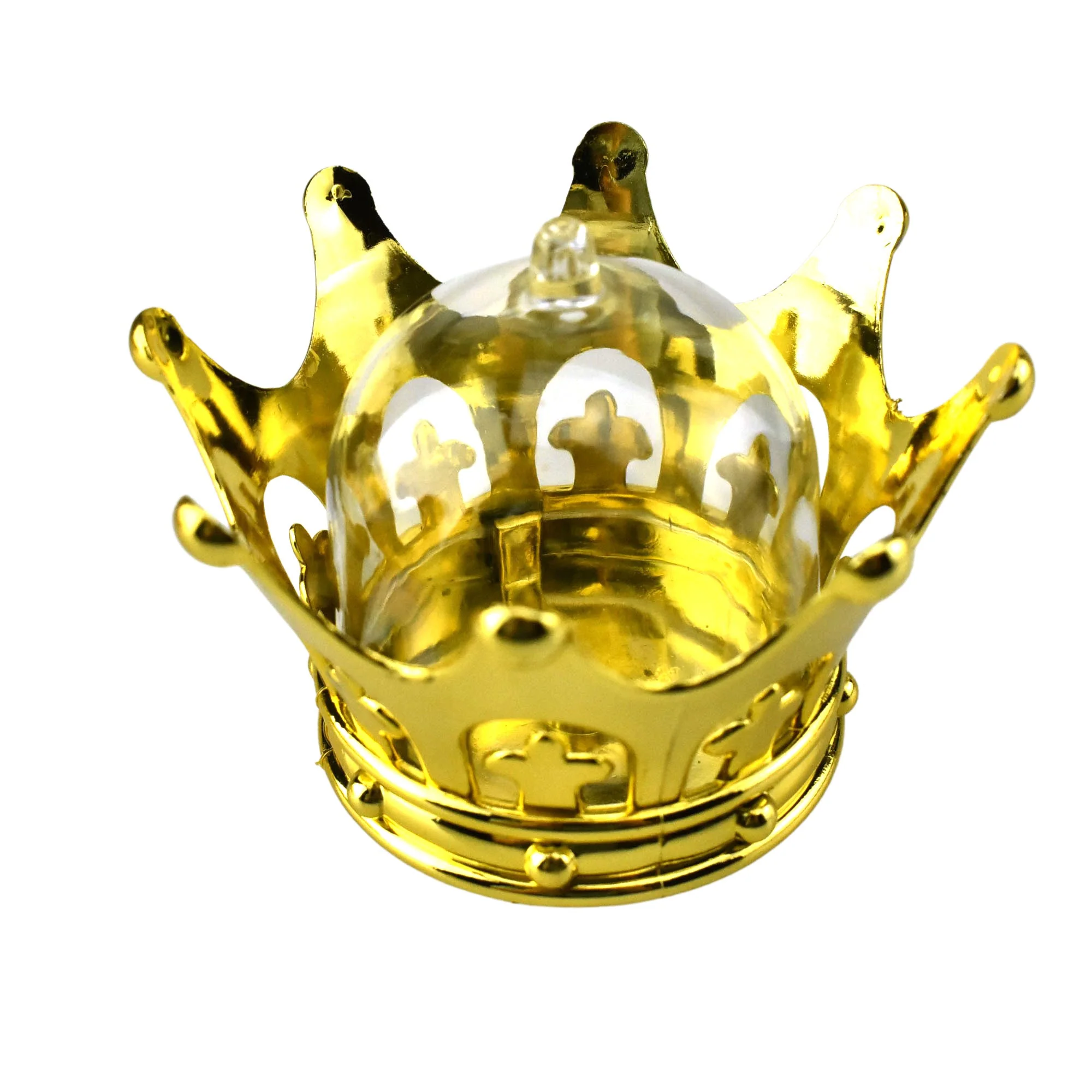 Crown Party Favor Container, 3-1/4-Inch x 2-1/2-Inch, 12-Count - Gold - Image 3