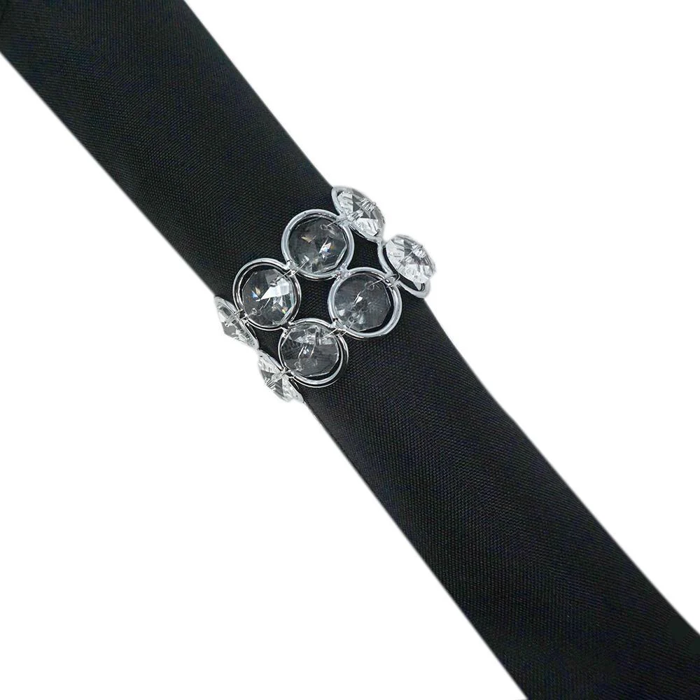 Crystal Napkin Ring Holders, 1-1/2-Inch, 4-Count - Image 3