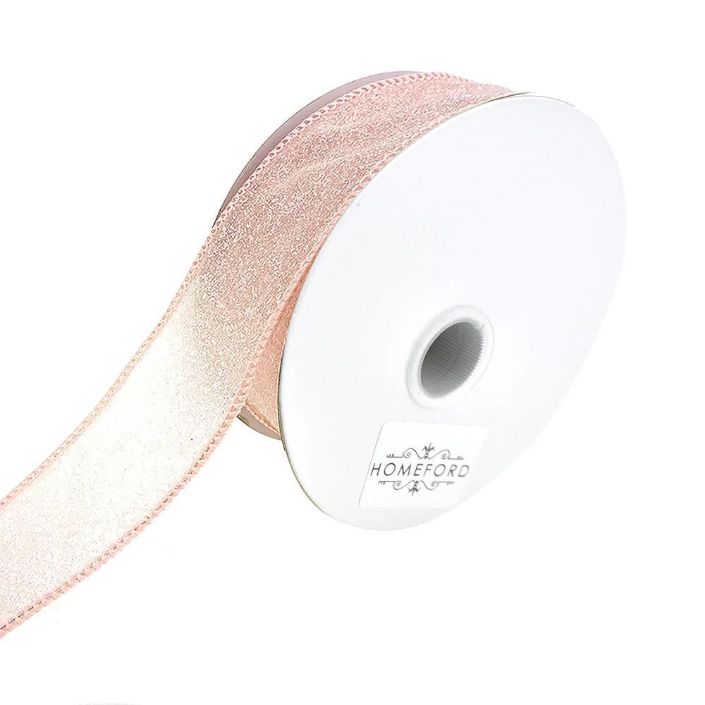 Crystal Rocks Wired Edge Glitter Ribbon, 1-1/2-Inch, 10-Yard - Image 3