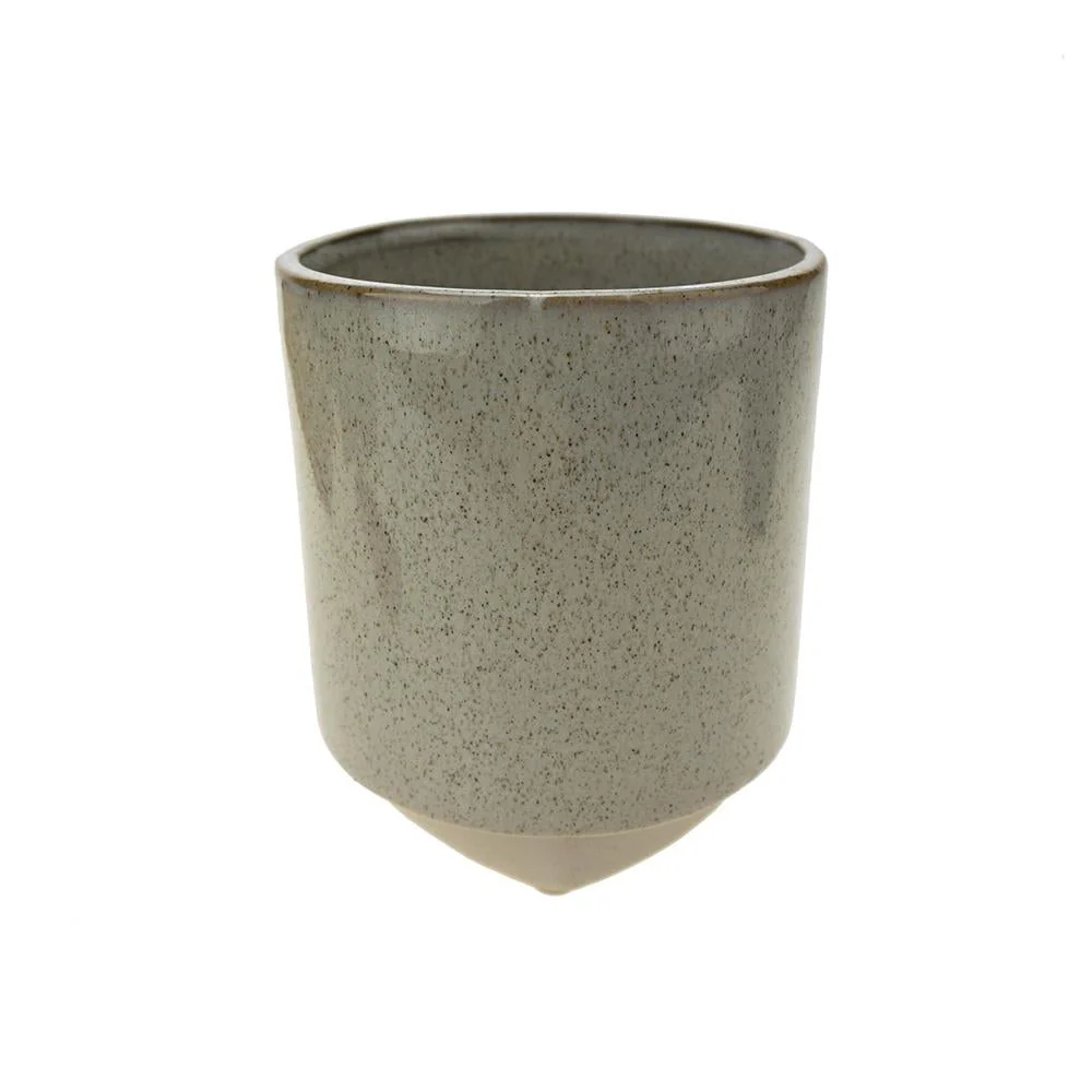Cylinder Ceramic Pot with Base, 5-Inch - Image 3
