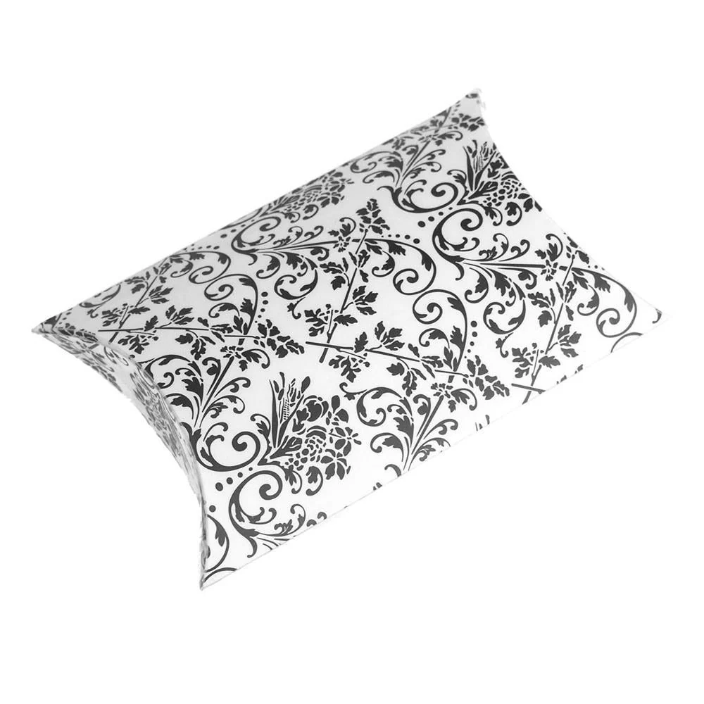 Damask Print Pillow Boxes Favors, 3-Inch, 12-Piece - Image 4