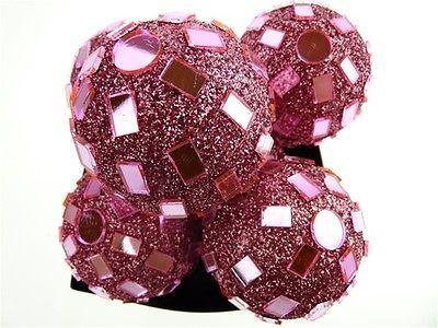 Glitter Disco Ornament Balls, 2-1/4-inch, 6-Piece - Image 5