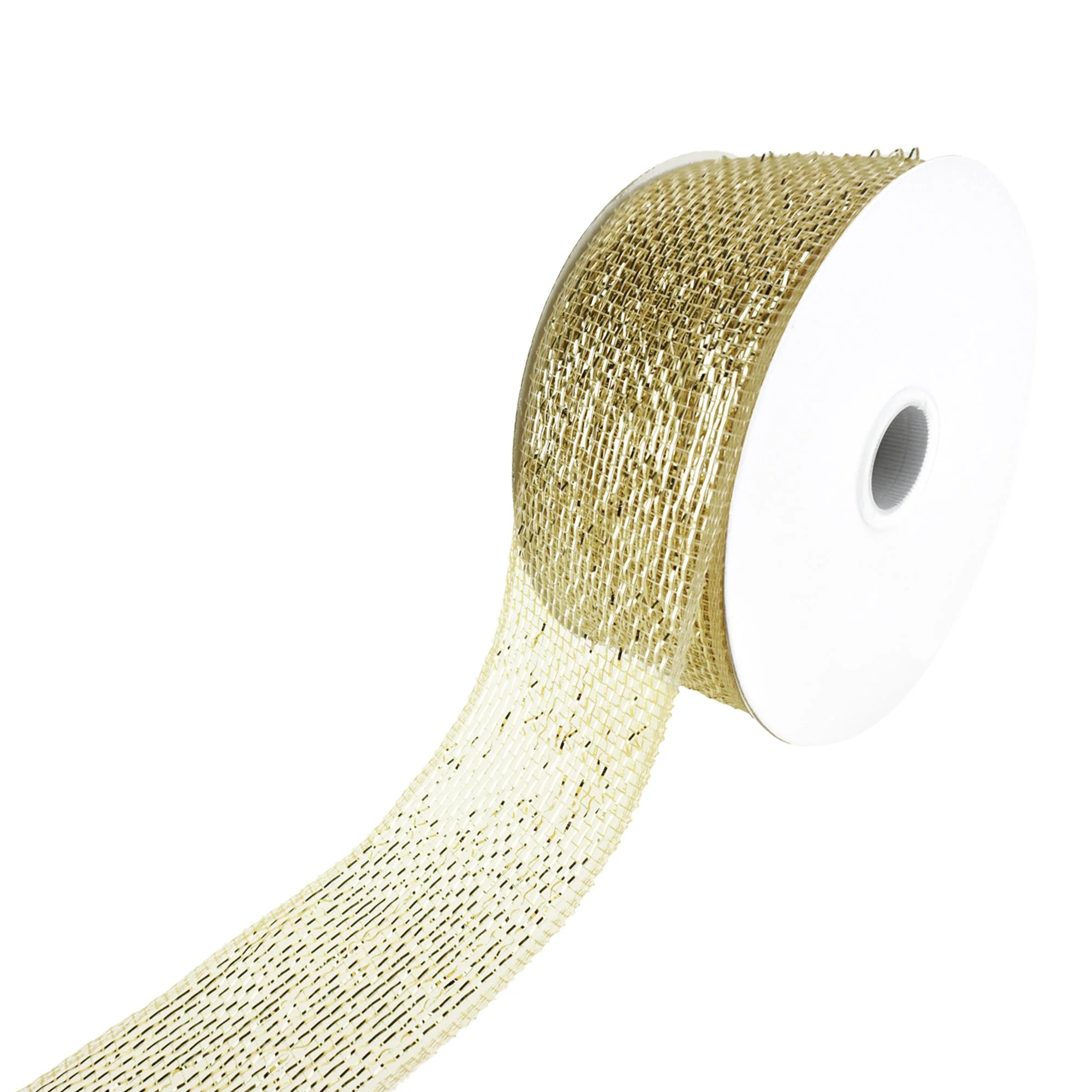 Decorative Metallic Mesh Ribbon, 2-1/2-Inch, 25-Yard - Image 2