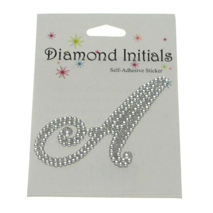 Diamond Glitter Letter Initial Stickers, 2-1/4-inch - Image 2