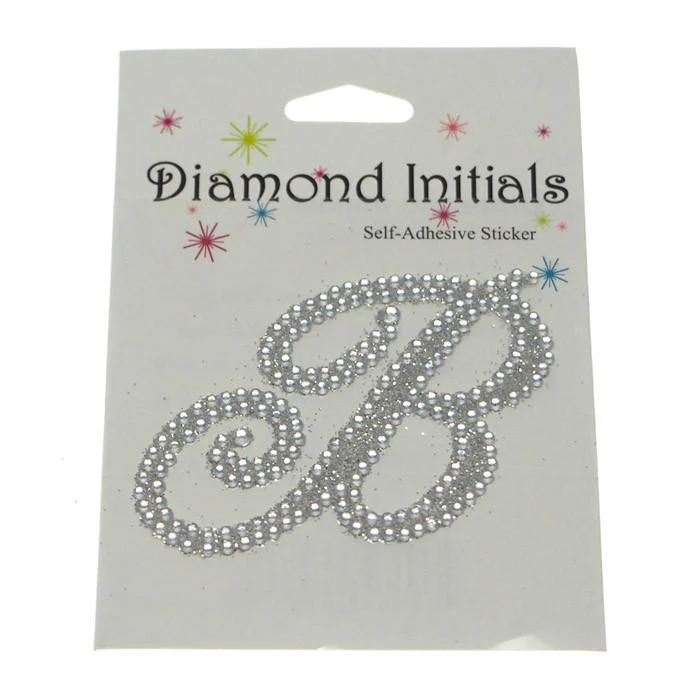 Diamond Glitter Letter Initial Stickers, 2-1/4-inch - Image 3