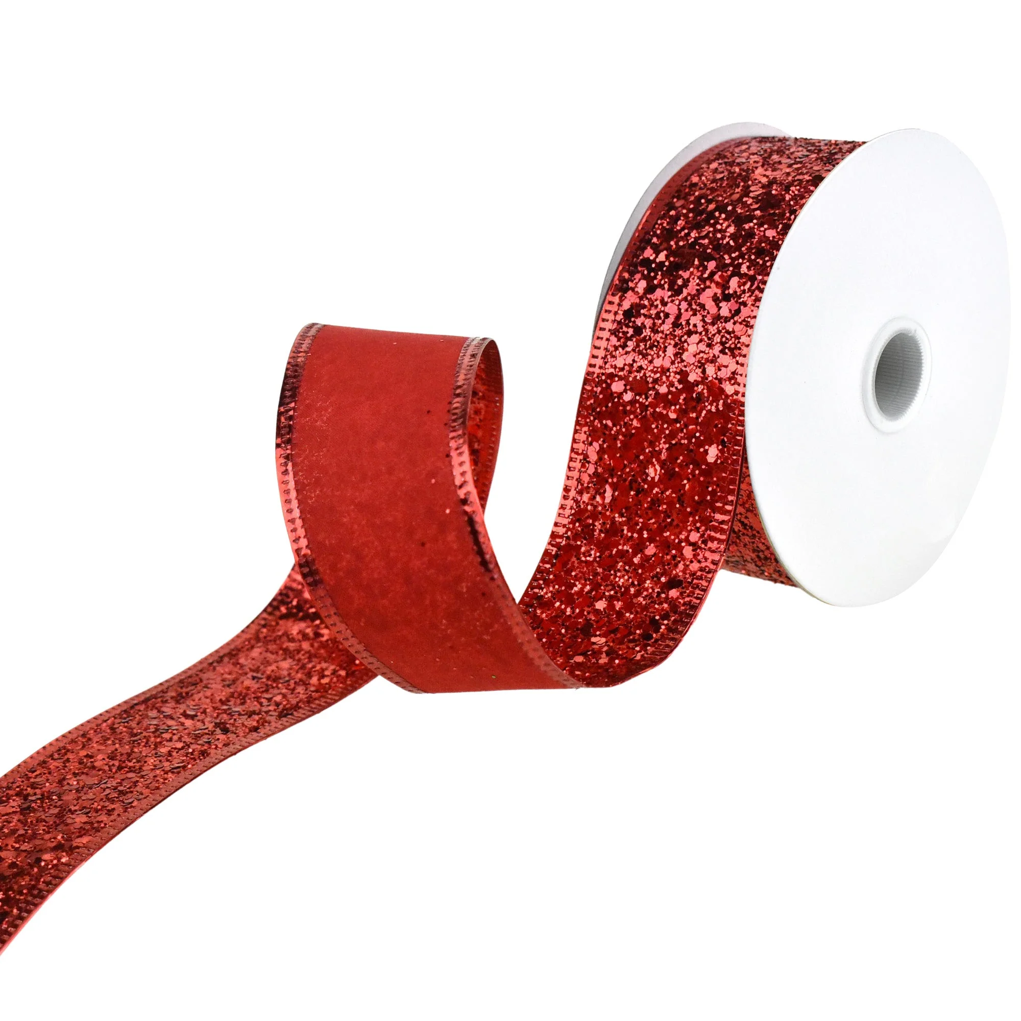 Disco Glitter Metallic Edge Wired Ribbon, 1-1/2-Inch, 10-Yard - Image 6