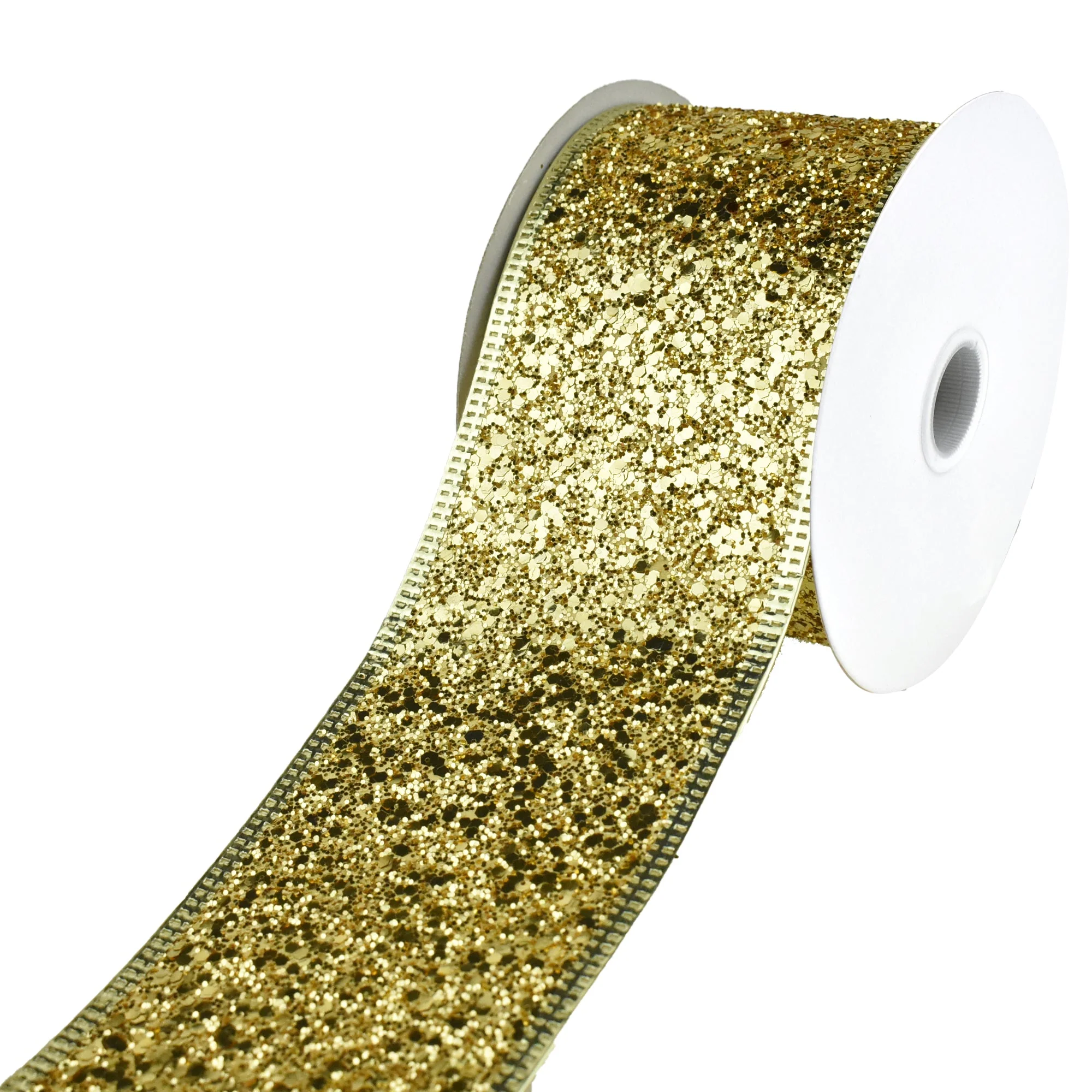 Disco Glitter Metallic Edge Wired Ribbon, 2-1/2-Inch, 10-Yard - Image 6