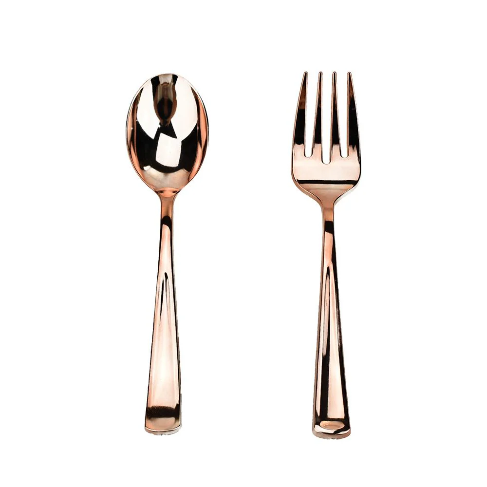 Disposable Party Serving Spoon and Fork, 10-Inch, 2-Piece - Image 3
