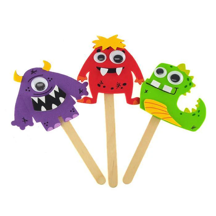 DIY Foam Character Stick Puppets - Image 4