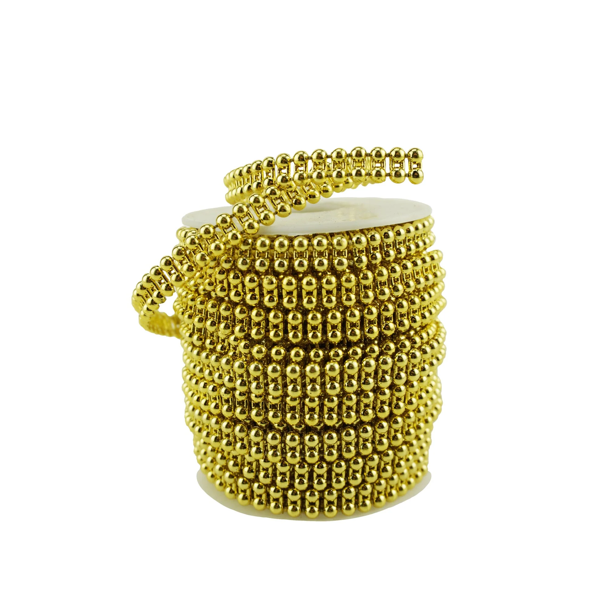 Double Lined Flat Pearl Trim Ribbon, 4mm, 12-Yard - Image 2