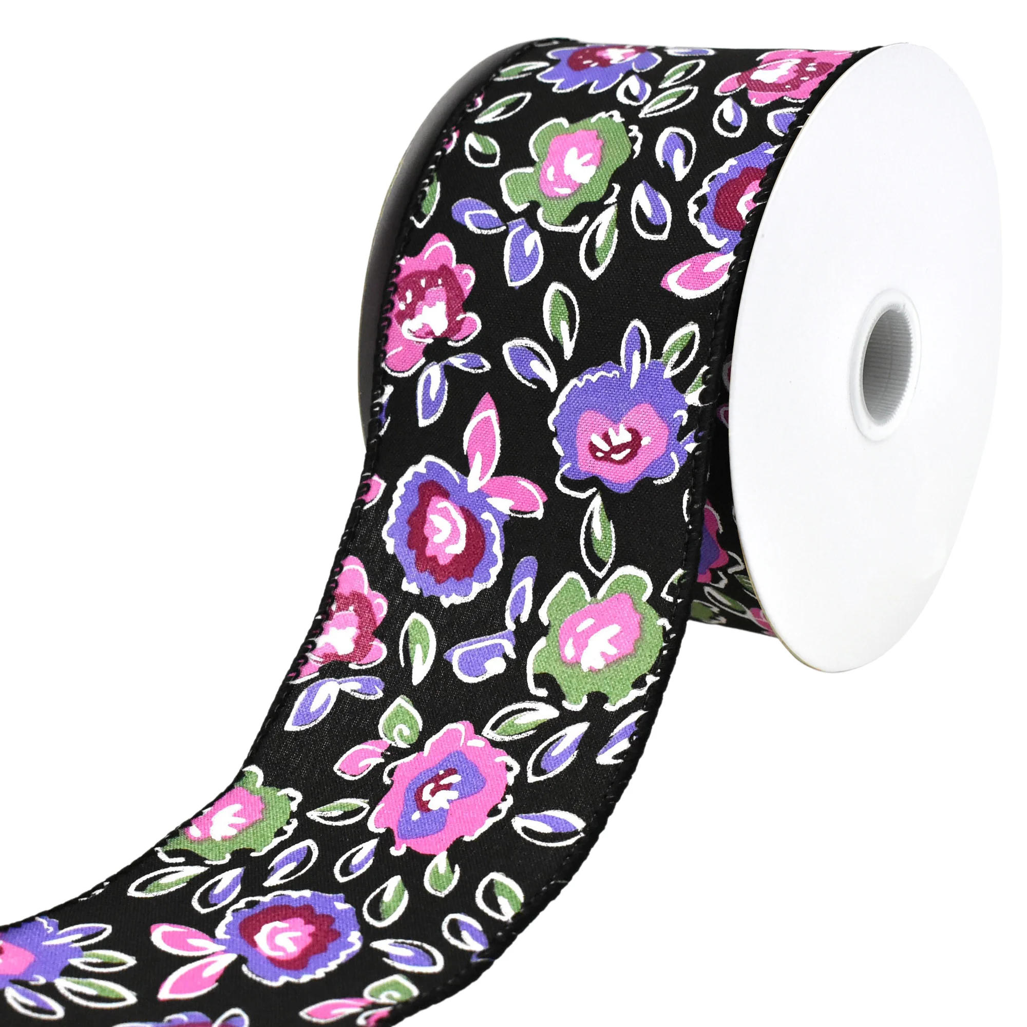 Electric Cartoon Flowers Wired Ribbon, 10-yard - Image 6