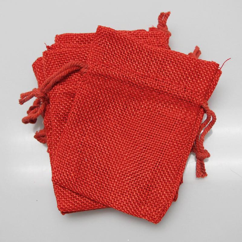 Faux Burlap Pouch Bags, 6-count - Image 6