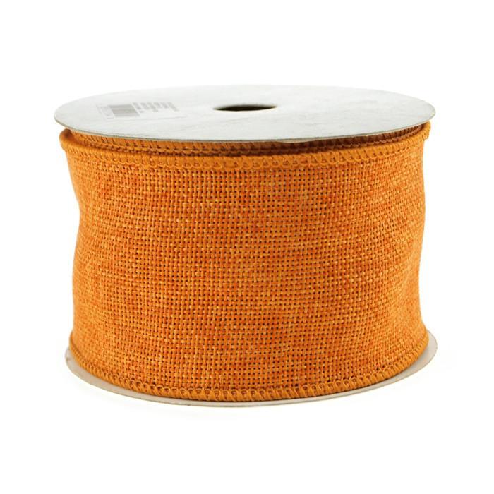 Faux Burlap Wired Edge Ribbon, 2-1/2-inch, 10-yard - Image 5