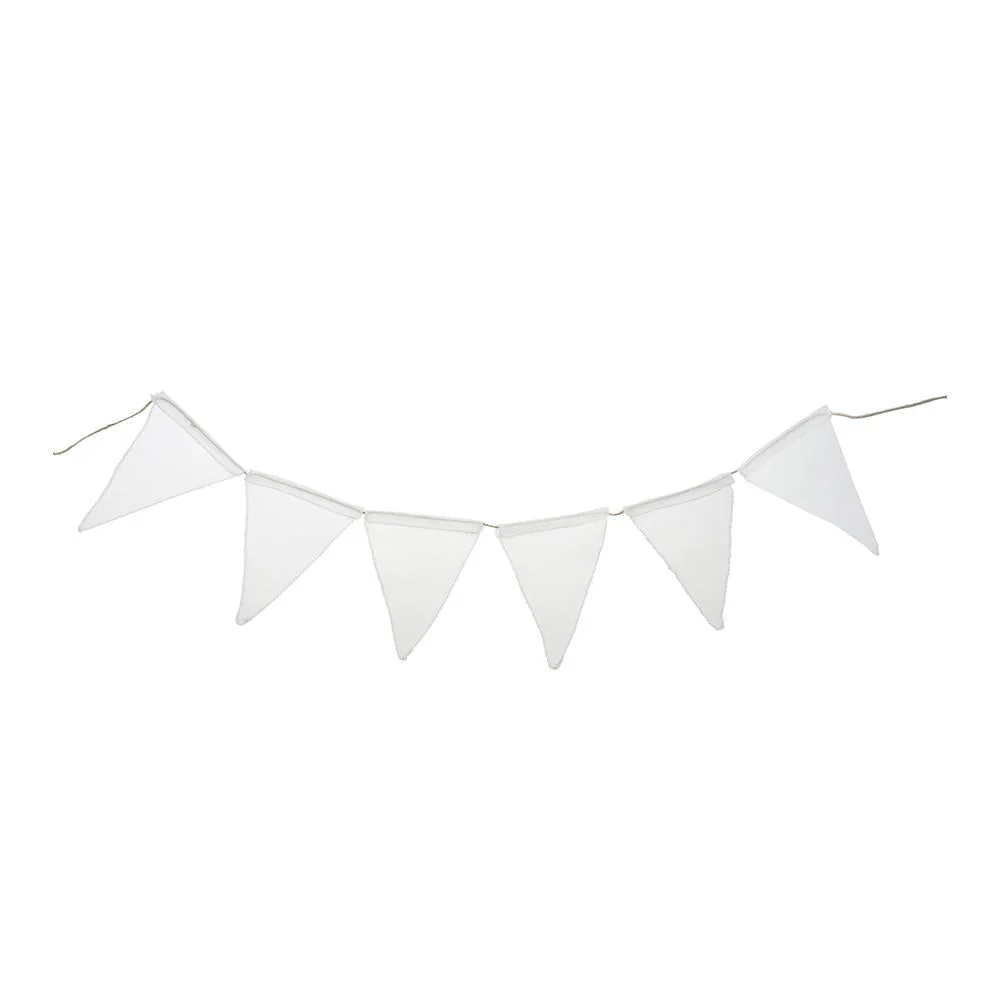 Faux Jute Triangle Banner, 8-Inch x 10-Inch, 6-Count - Image 2