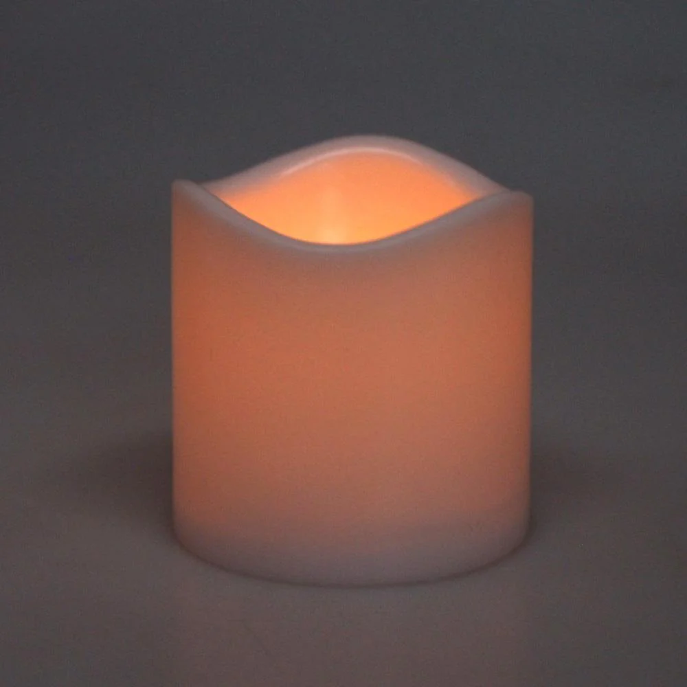 Flameless Plastic Candle LED Light, Ivory - Image 2