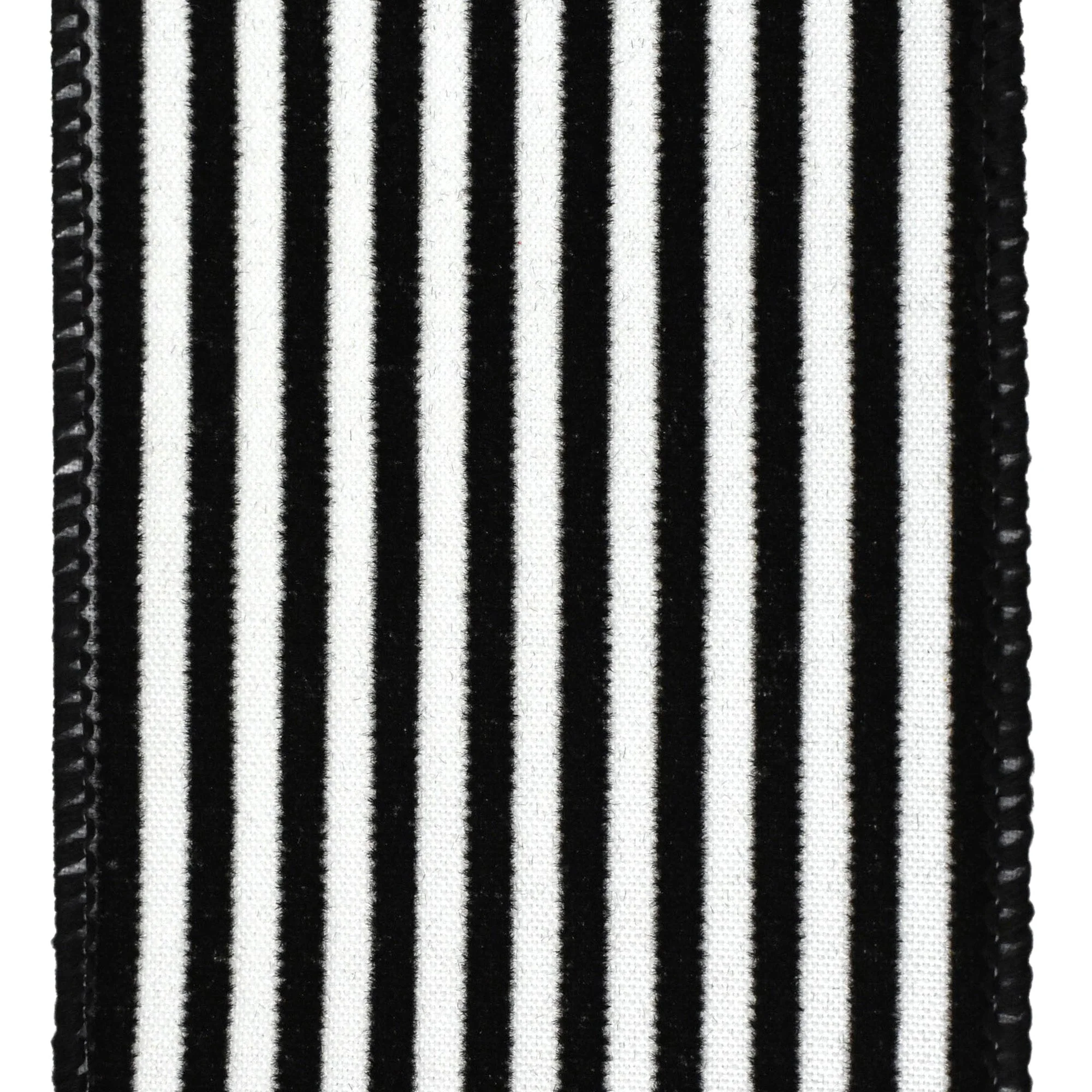 Flocked Velvet Cabana Stripes Wired Ribbon, 2-1/2-Inch, 10-Yard - Image 6