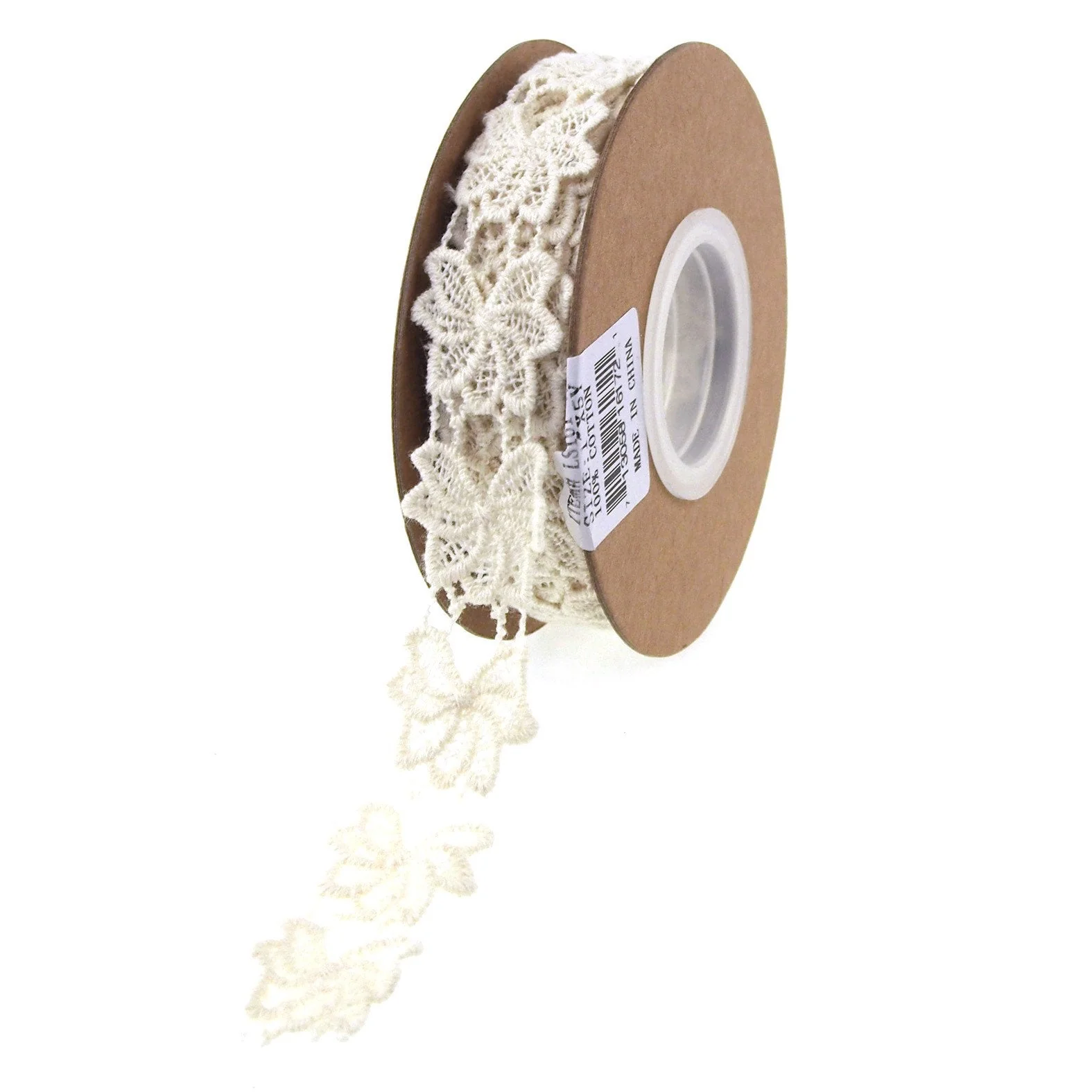 Flower Crochet Trim Ribbon, 1-Inch, 5 Yards - Image 2