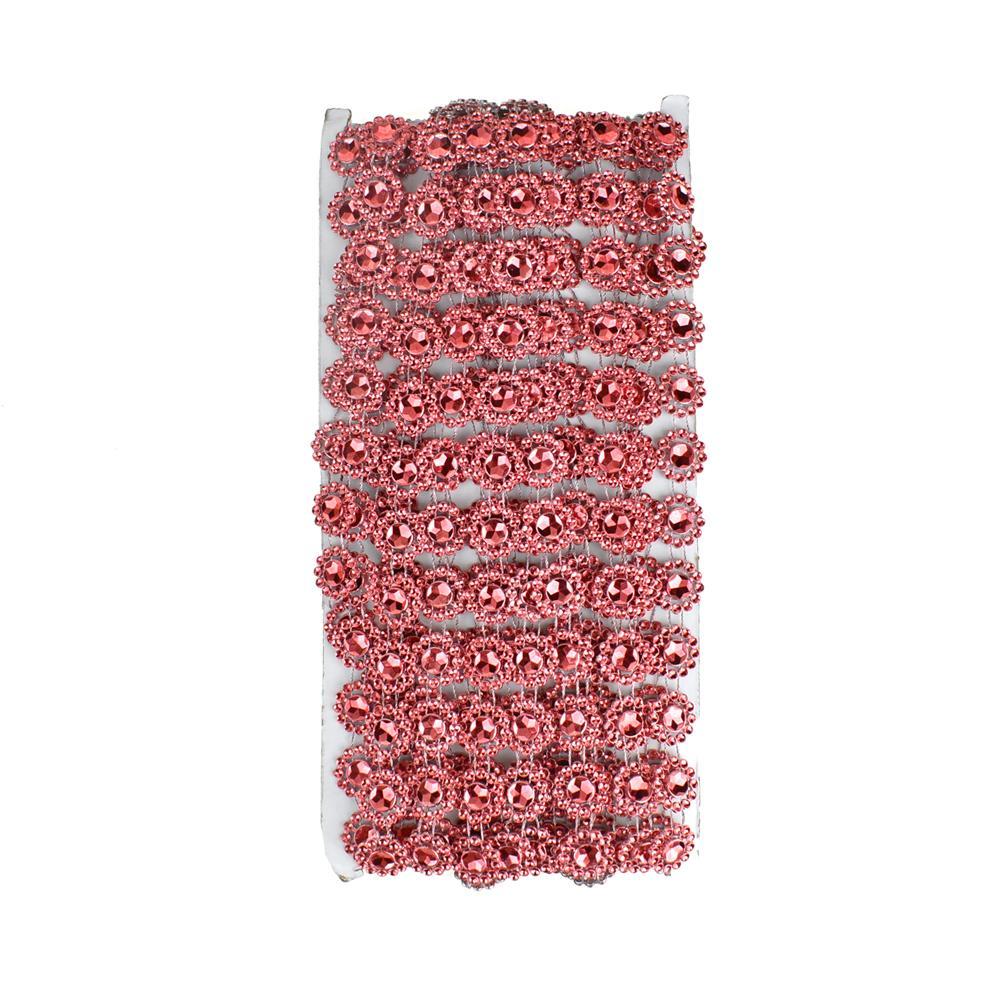 Flower Rhinestone Trim Strand, 15mm, 10-Yard - Image 2