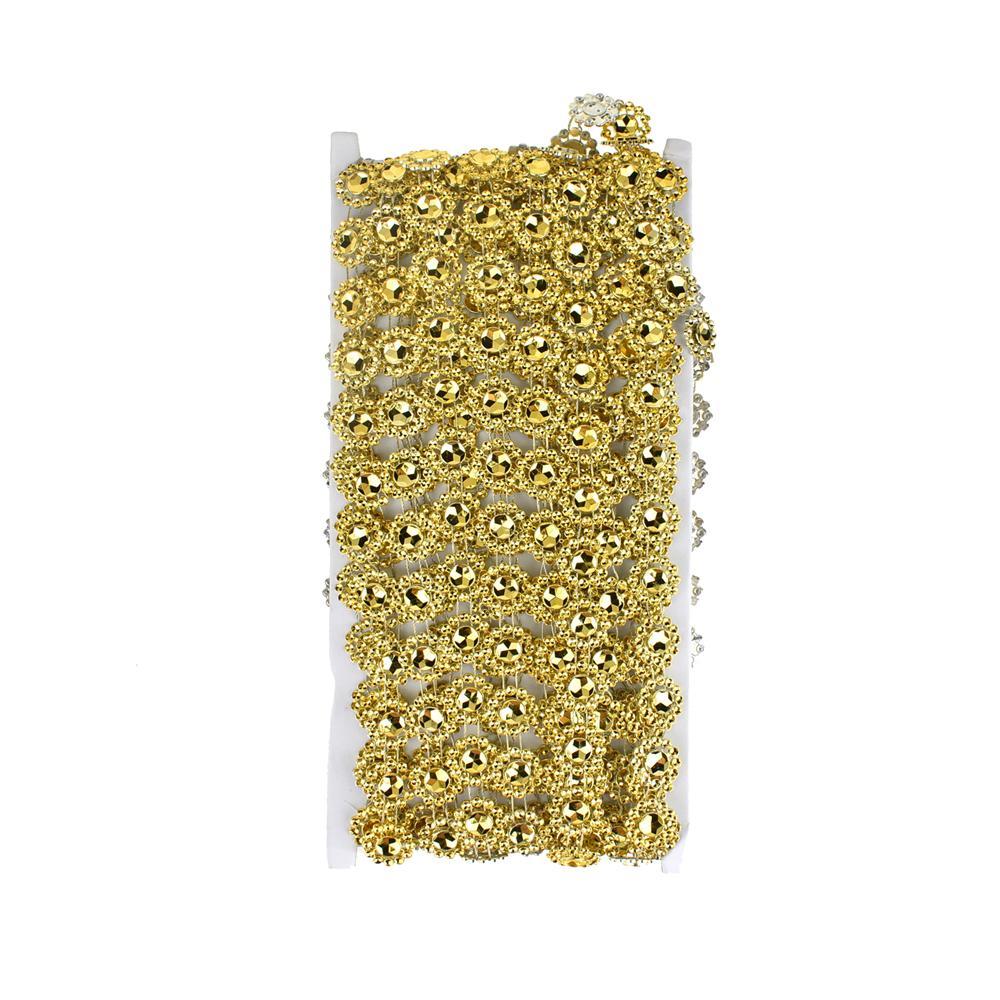 Flower Rhinestone Trim Strand, 15mm, 10-Yard - Image 4