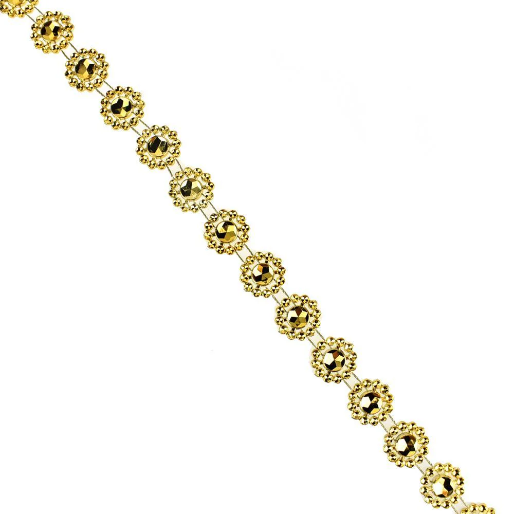 Flower Rhinestone Trim Strand, 15mm, 10-Yard - Image 5