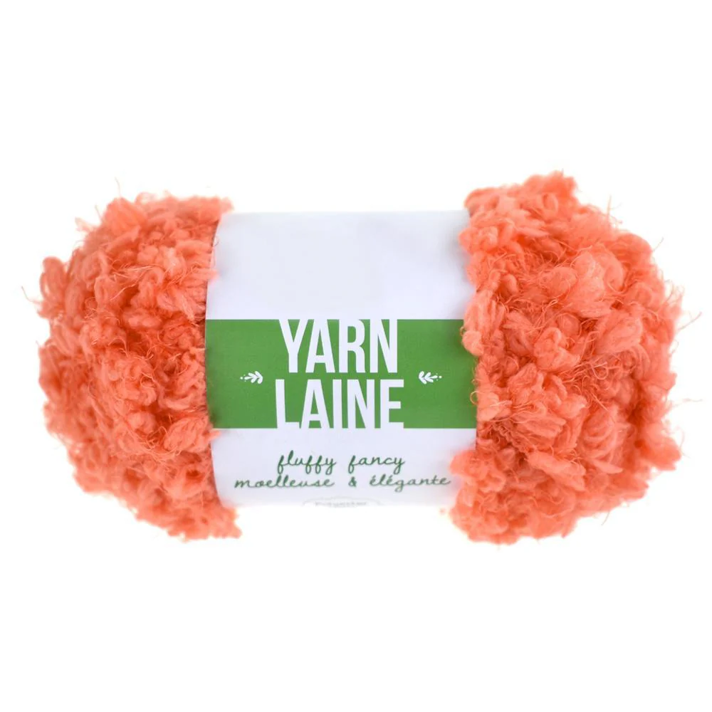 Fluffy Fancy Solid Colored Polyester Yarn Bundle, 65-Yard - Image 2