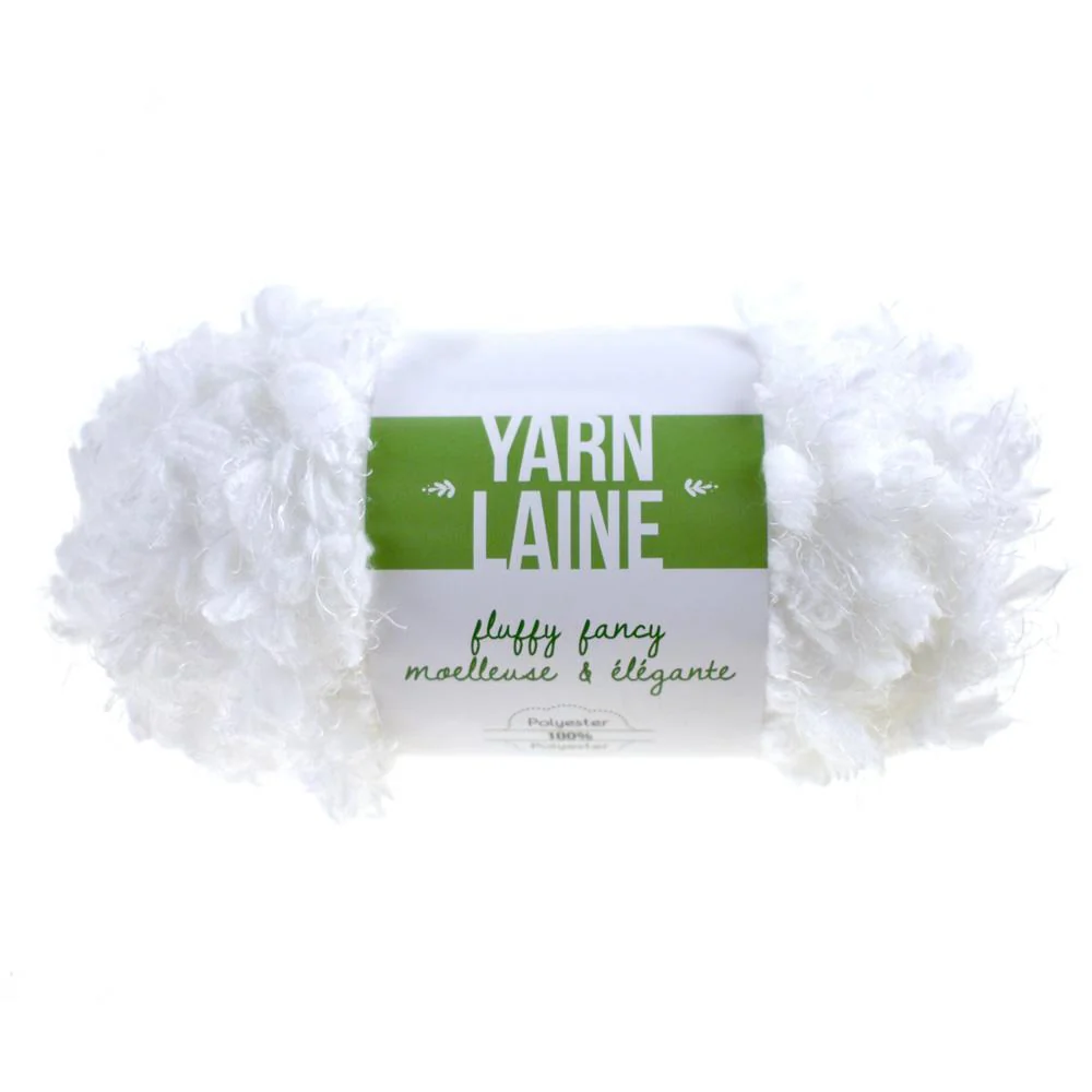 Fluffy Fancy Solid Colored Polyester Yarn Bundle, 65-Yard - Image 3