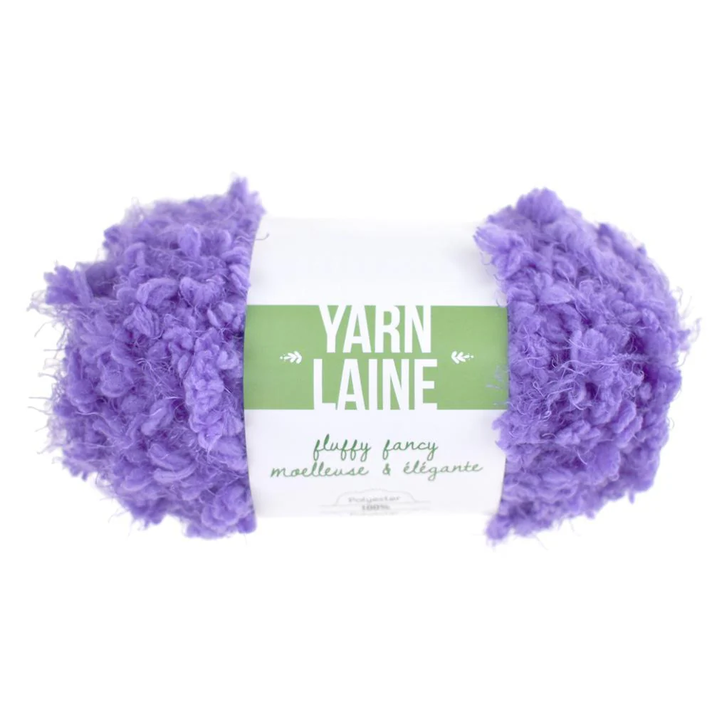 Fluffy Fancy Solid Colored Polyester Yarn Bundle, 65-Yard - Image 4