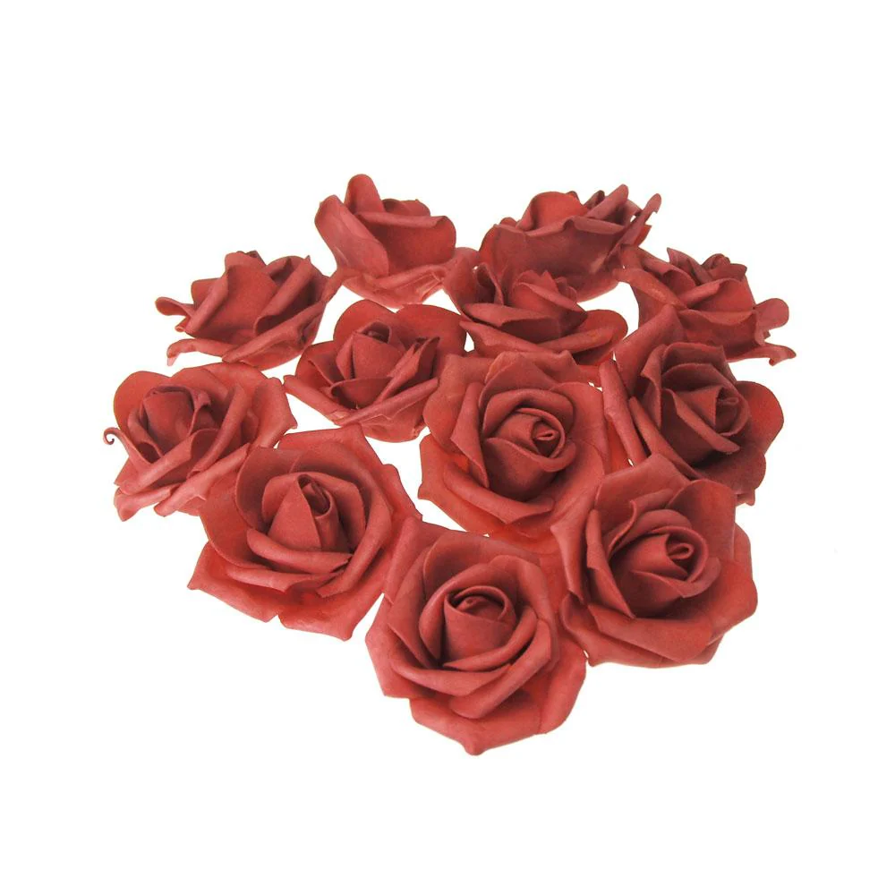 Foam Roses Flower Head Embellishment, 3-Inch, 12-Count - Image 10