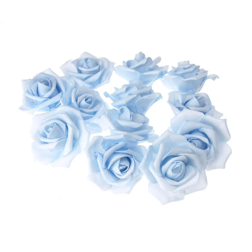 Foam Roses Flower Head Embellishment, 3-Inch, 12-Count - Image 3