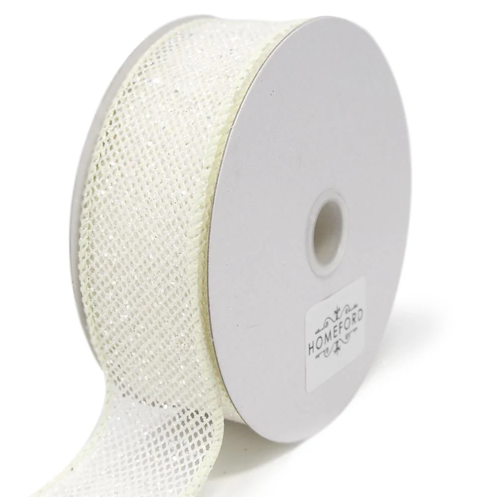Frosted Net Wired Ribbon, 10 Yards - Image 10