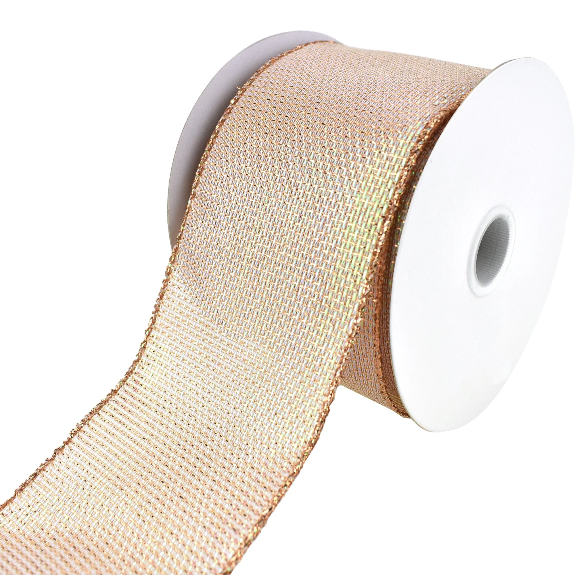 Galaxy Iridescent Metallic Weave Wired Ribbon, 2-1/2-Inch, 10-Yard - Image 2
