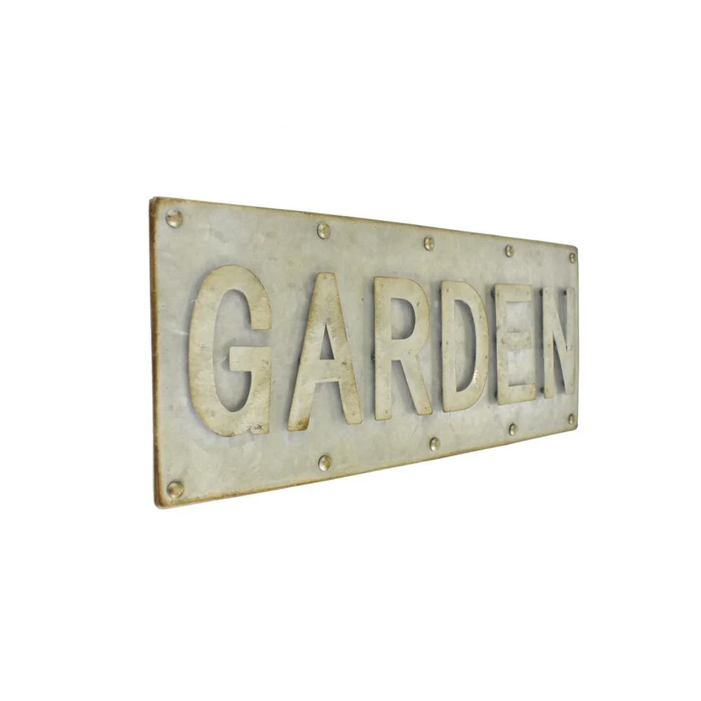 Galvanized Garden Sign, 14-Inch - Image 2