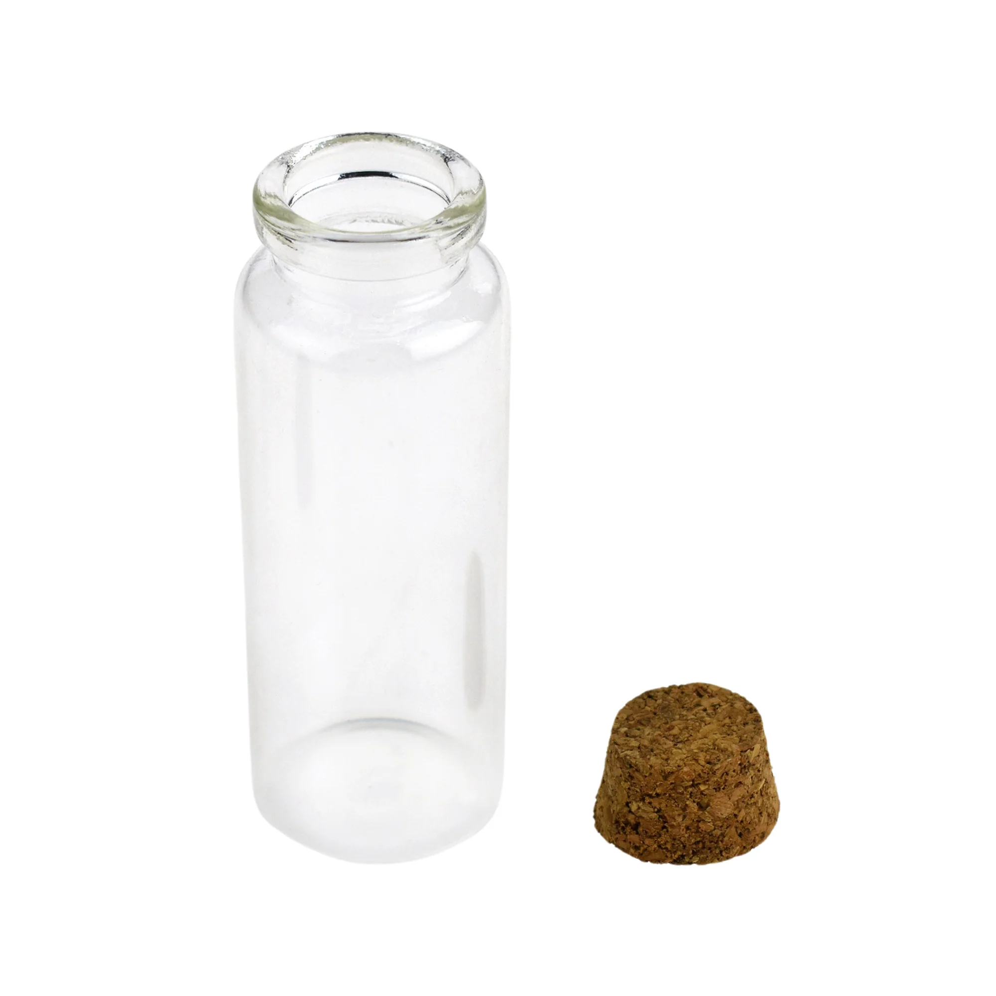 Glass Vial Bottles Cork Lid, 3-1/4-inch x 1-1/8-inch, 12-count, Clear - Image 3