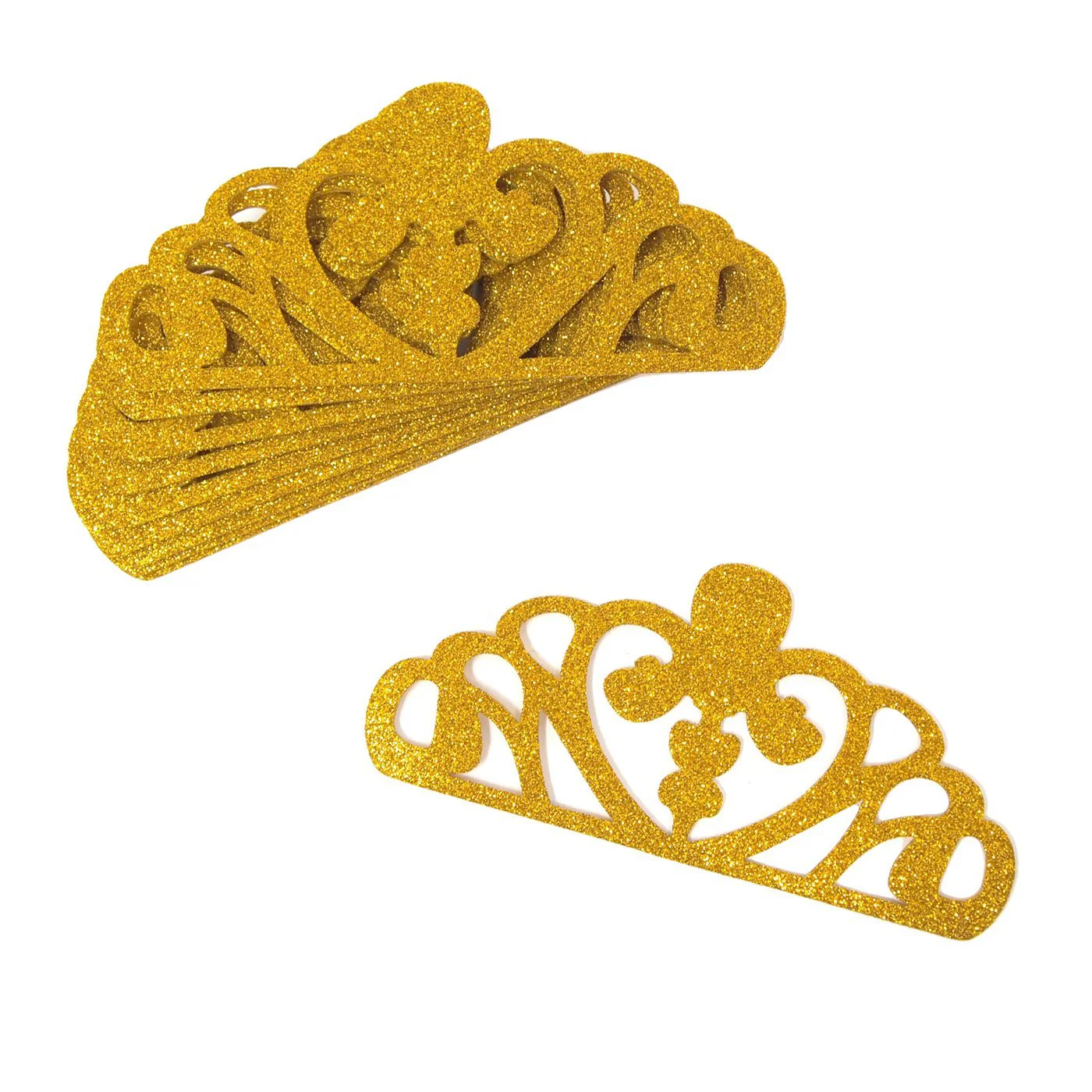 EVA Glitter Foam Tiara Crown Cut-Outs, 5-1/4-Inch, 10-Count - Image 2