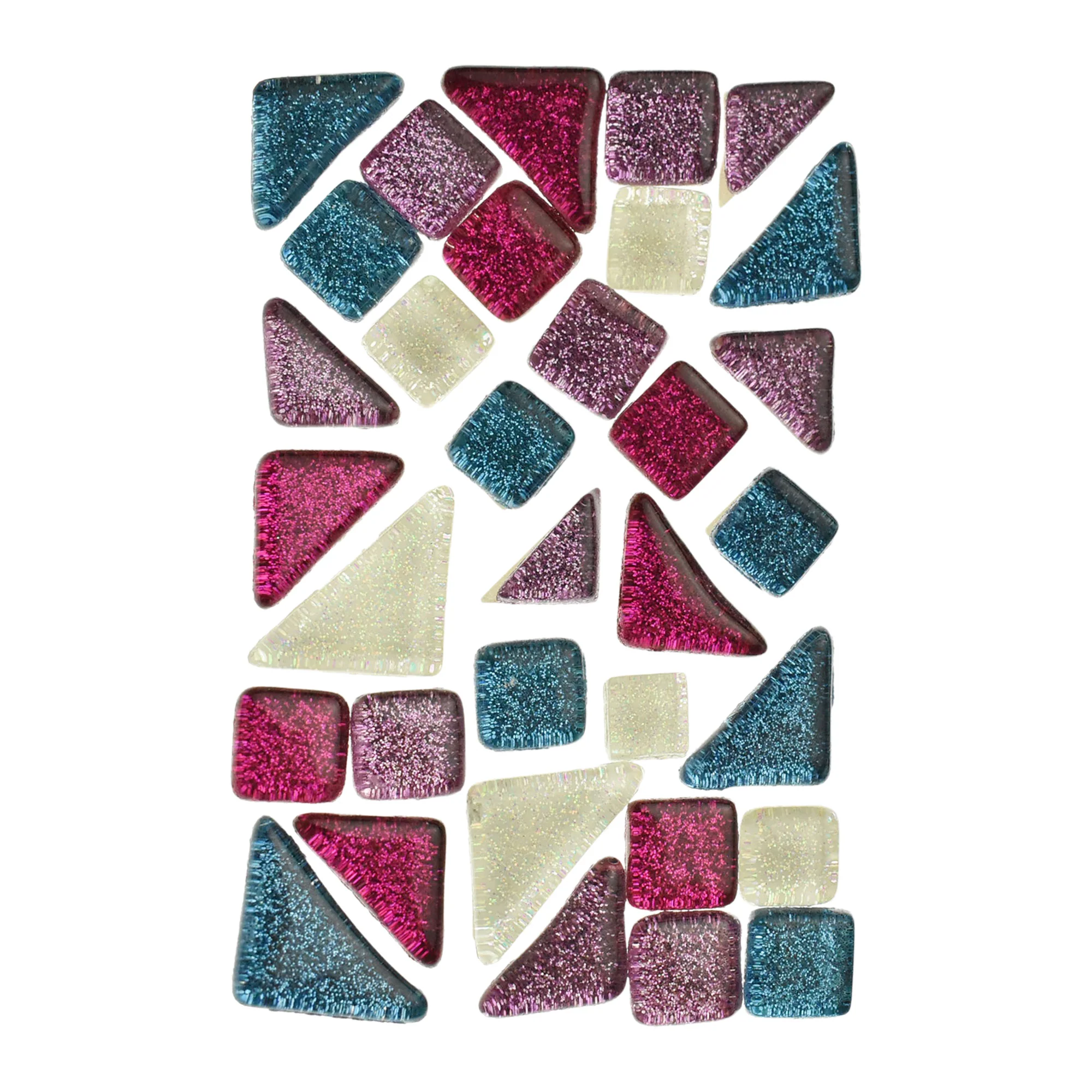 Glittered Glass Mosaic Tile Stickers, 4-1/2-inch - Image 5