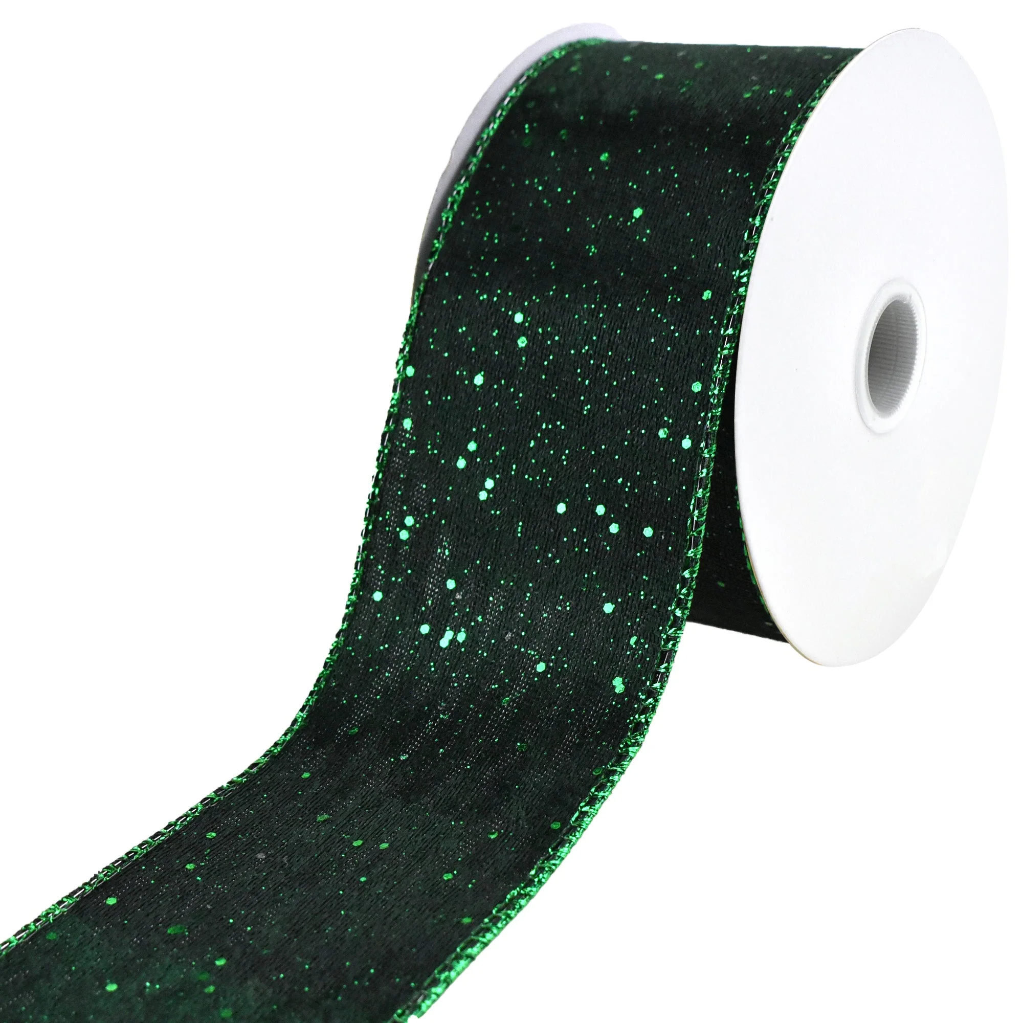 Glittered Lush Double-Sided Wired Ribbon, 2-1/2-Inch, 10-Yard - Image 5