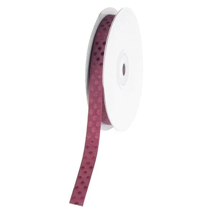 Glossy Polka Dot Polyester Ribbon, 3/8-Inch, 25-Yard - Image 15