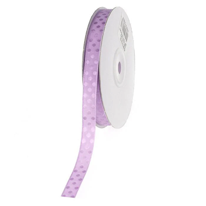 Glossy Polka Dot Polyester Ribbon, 3/8-Inch, 25-Yard - Image 5