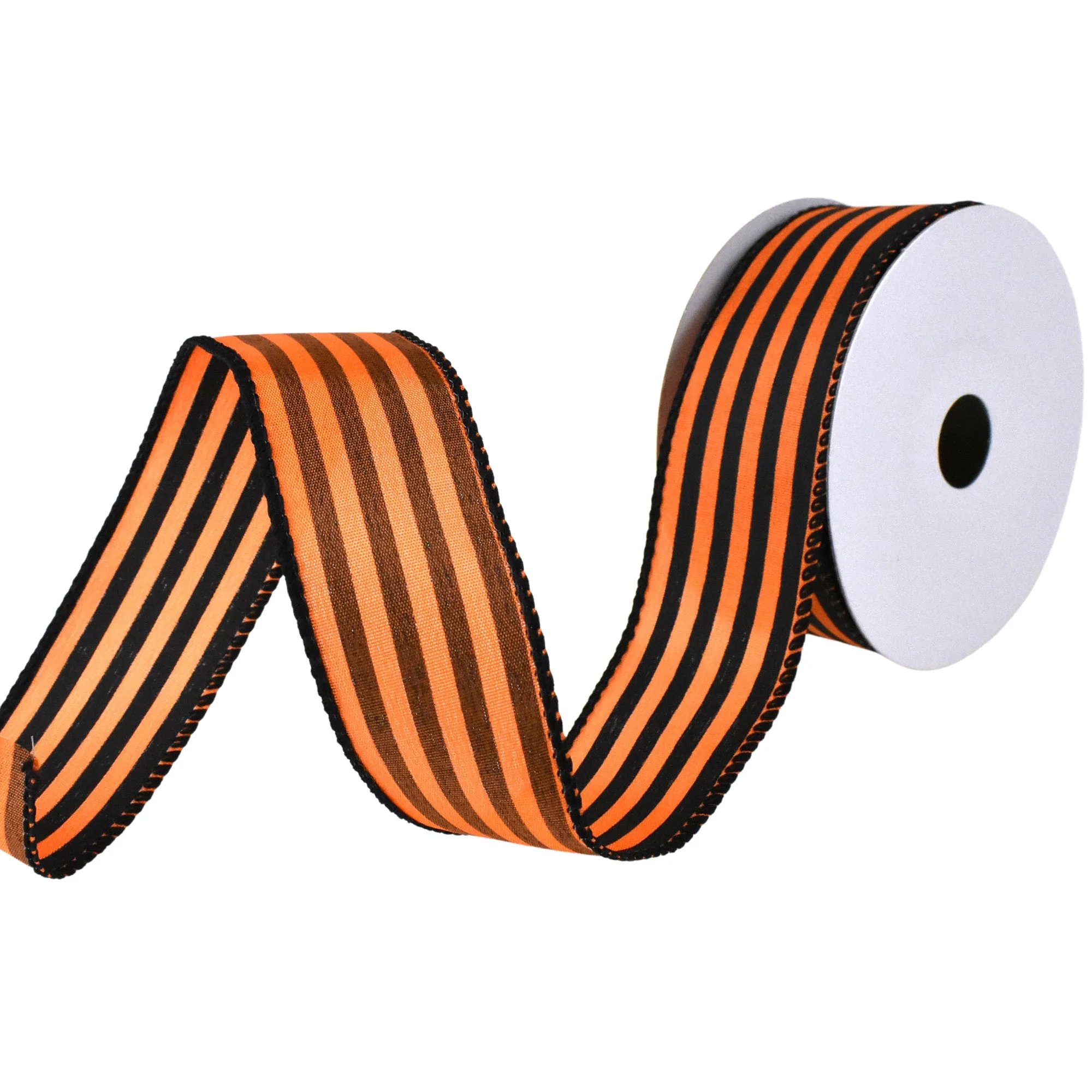 Halloween Cabana Stripes Satin Wired Ribbon, 1-1/2-Inch, 10-Yard - Image 3
