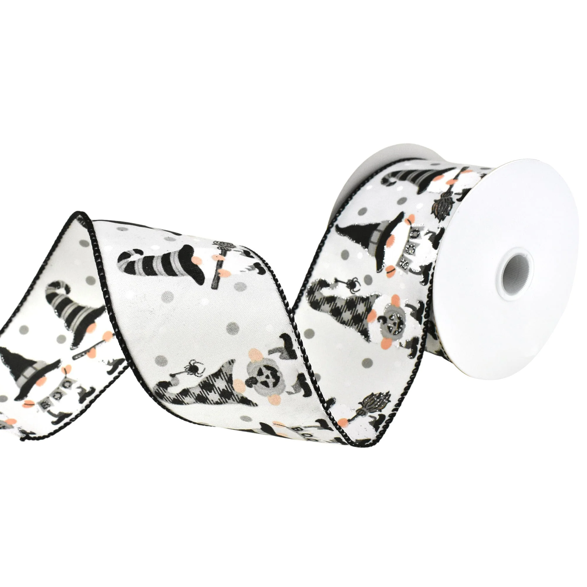 Halloween Gnomes Satin Wired Ribbon, 2-1/2-Inch, 10-Yard - Image 3