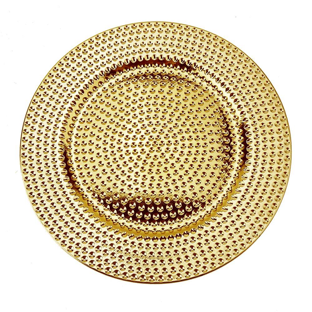 Hammer Textured Plastic Charger Plate, 13-Inch, 1-Count - Image 2