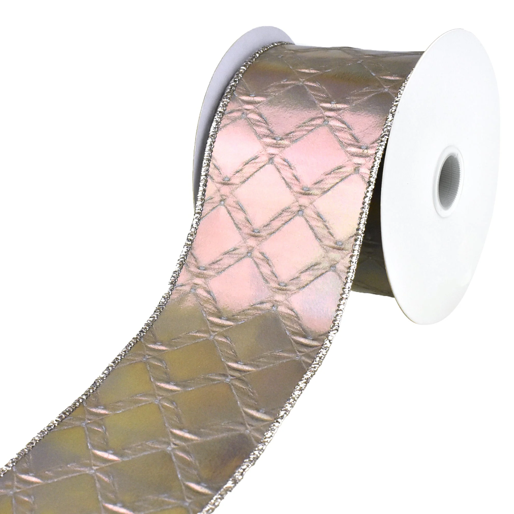 Holographic Diamonds Wired Ribbon, 2-1/2-Inch, 10-Yard - Image 3