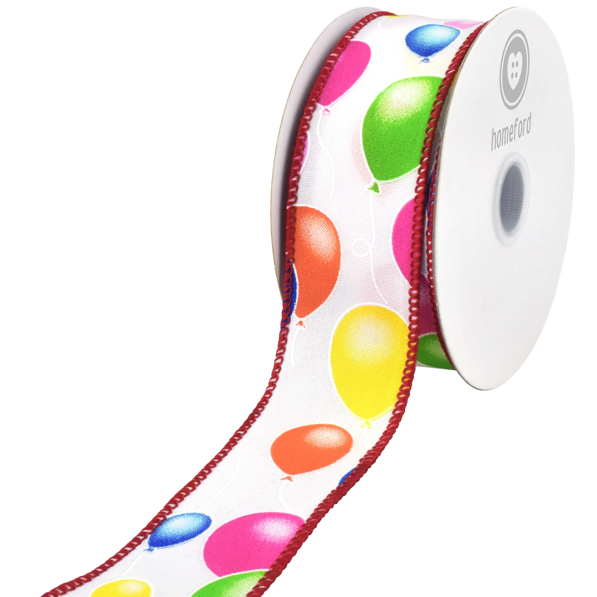 Party Balloons Celebration Wired Ribbon, 10-yard - Image 2