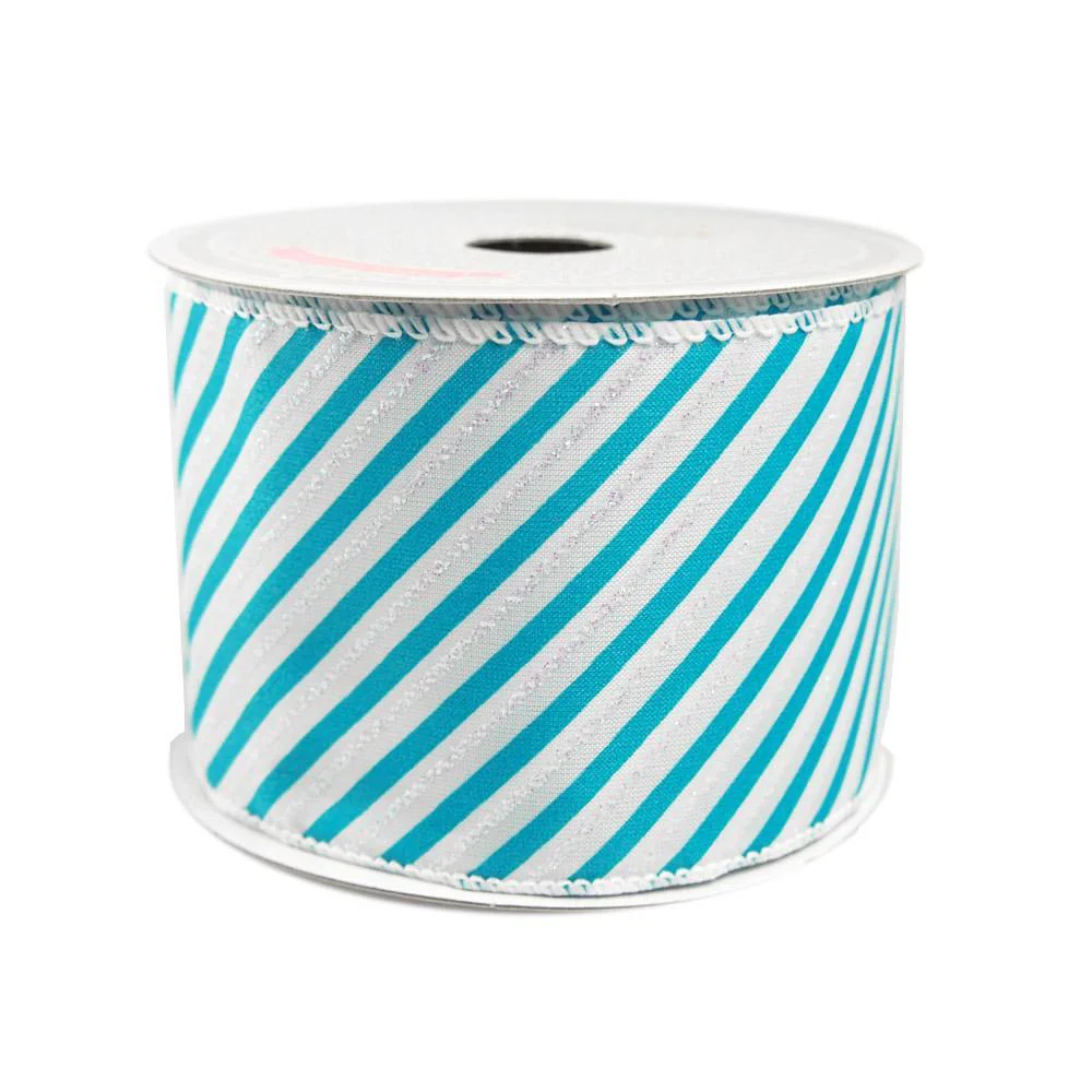 Iridescent Candy Striped Ribbon, 2 1/2-Inch, 10 Yards - Image 6