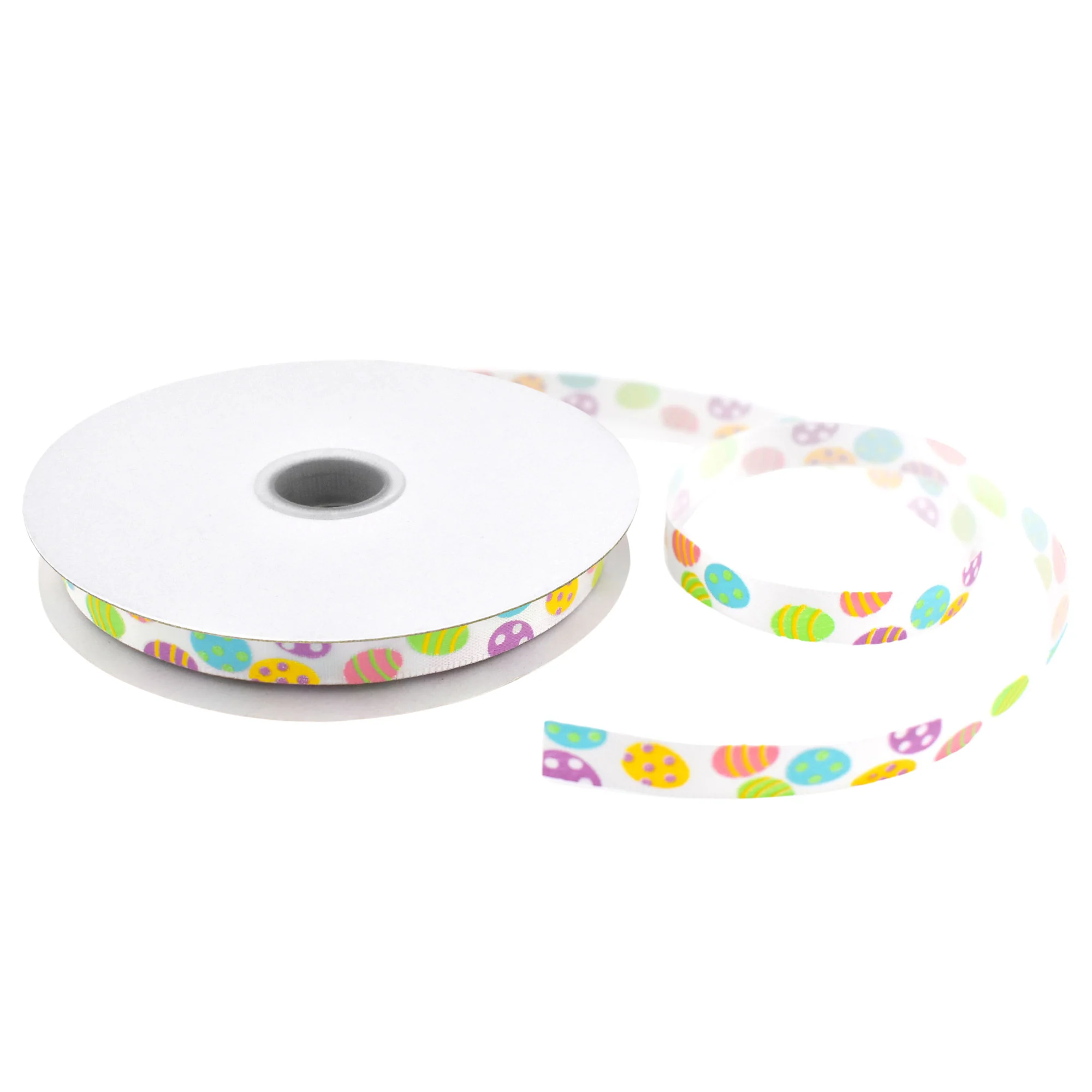 Iridescent Easter Eggs Satin Ribbon, 3/8-inch, 10-yard - Image 2