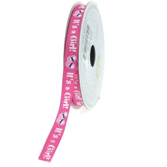 Its A Boy/Girl Shoe Grosgrain Ribbon, 3/8-inch, 10-yard - Image 3